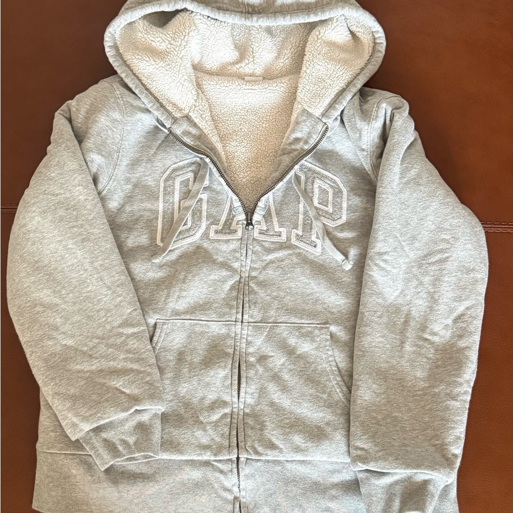 Sherpa Lined Gap Hoodie